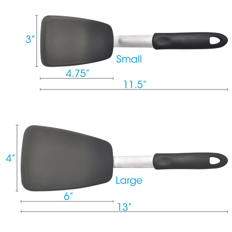 Unicook Flexible Silicone Spatula, 2 Pack - Unicook